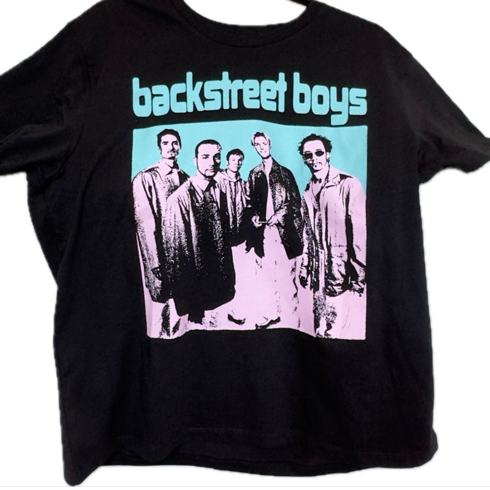 Backstreet Boys Concert Merch Black Graphic Tee Medium Large